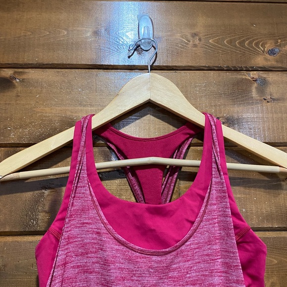 Lululemon Heathered Ruby Red Twist & Toil Tank - Picture 2 of 6